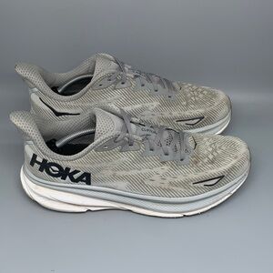 HOKA One Clifton 9 Gray Running Shoes Men’s‎ Sz 13D